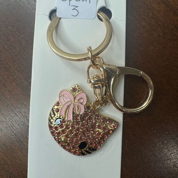 NWT Hello Kitty Head Key Ring $10 Closet Minimum Purchase 6 Options - Picture 4 of 7
